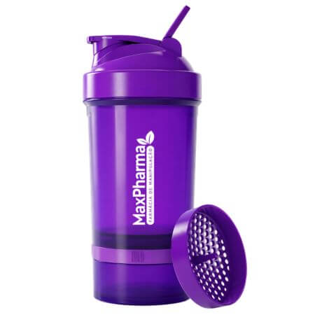 Coqueteleira Smart Duo Roxa 500ml MaxPharma
