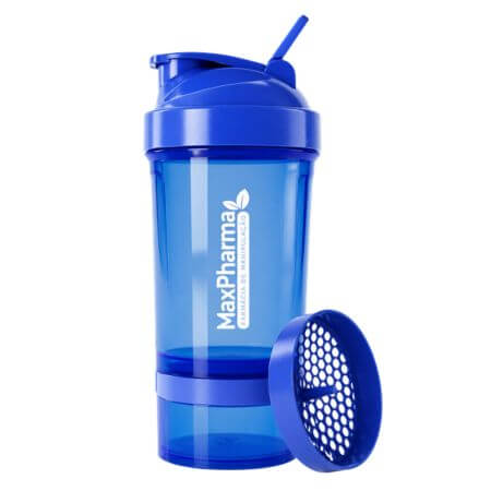Coqueteleira Smart Duo Azul Marinho 500ml MaxPharma
