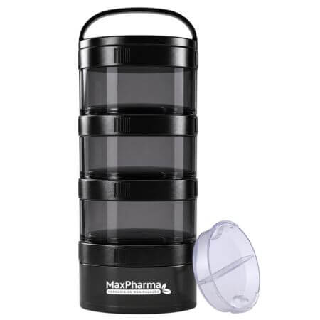 Multi Travel 4 Compartimentos Preto MaxPharma
