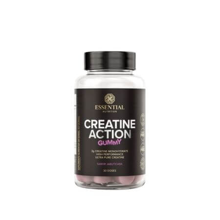 Creatine Action Gummy Jabuticaba 60 Gomas Essential Nutrition