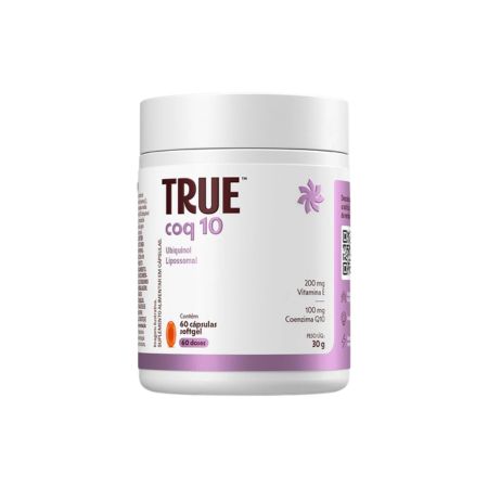 True Coq10 Ubiquinol Lipossomal 60 Cápsulas True Source