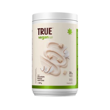 True Vegan Chocolate Branco com Coco 837g True Source
