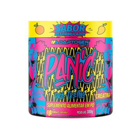 Panic Pré Workout Manga e Laranja 300g Adaptogen