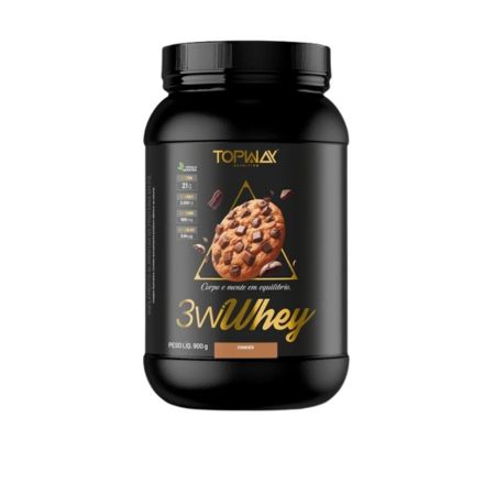 Whey Protein Gold 3W 900g Cookies Topway