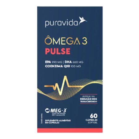 Ômega 3 Pulse 60 Cápsulas PuraVida