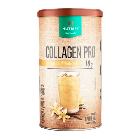 Collagen Pro Sabor Baunilha Lata 450g Nutrify