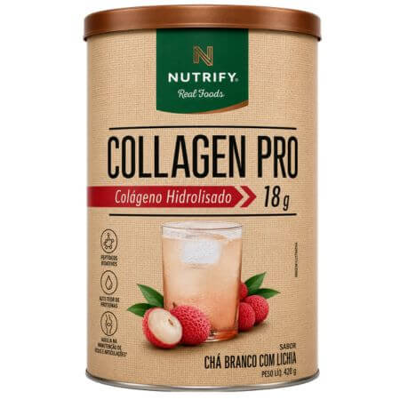 Nt Collagen Pro Chá Branco Com Lichia 450g Nutrify
