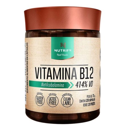 Vitamina B12 120 Cápsulas Nutrify