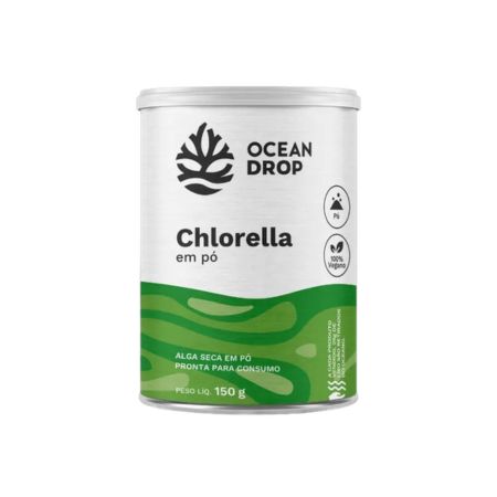 Chlorella em Pó 150g Ocean Drop