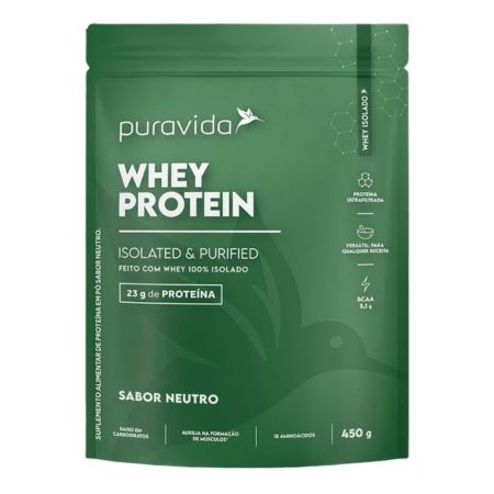 Whey Protein Isolado Puro 450g PuraVida