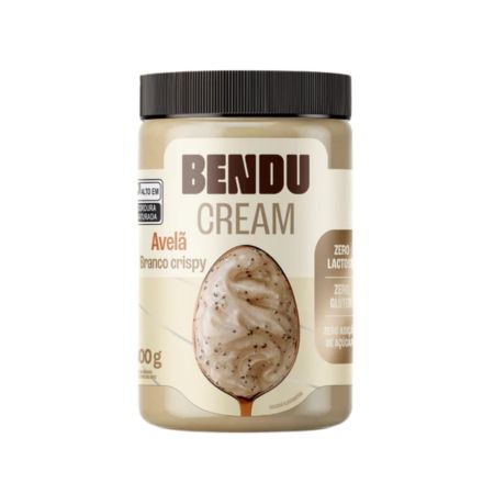 Creme Avelã Branco Crispy 300g Bendu