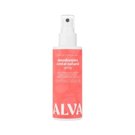 Desodorante Spray Cristal Natural Frutas Vermelhas Vegano 120ml Alva