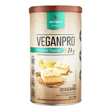 VeganPro Sabor Torta de Banana Lata 450g Nutrify
