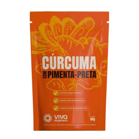 Cúrcuma Com Pimenta-Preta 60g Viva Regenera