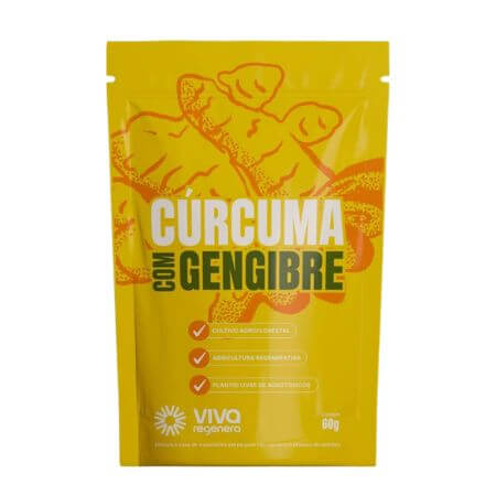 Cúrcuma Com Gengibre 60g Viva Regenera
