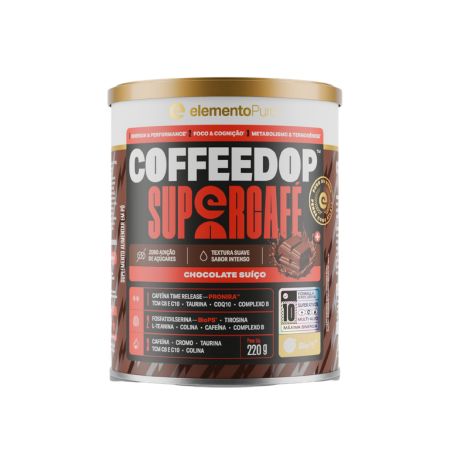 Coffeedop Super Chocolate Suíço 220g Elemento Puro