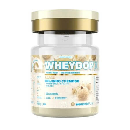 Wheydop X Beijinho Cremoso Pote 450g Elemento Puro