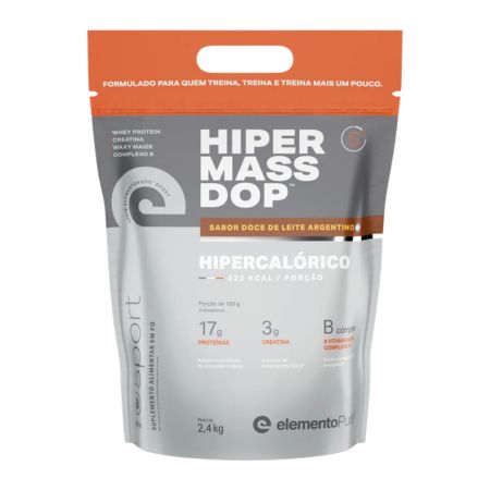 HIPER MASSDOP Hipercalórico Doce de Leite 2,4Kg Elemento Puro