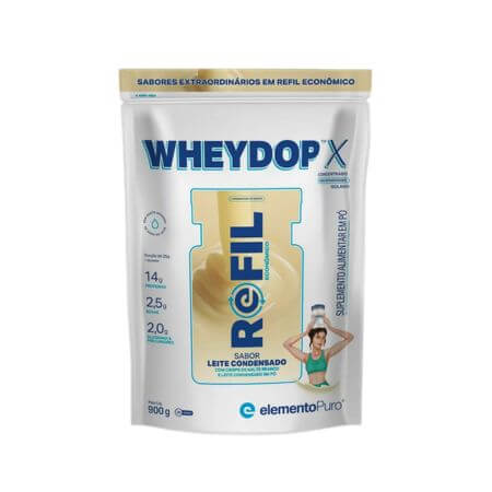 Wheydop X Leite Condensado Refil 900g Elemento Puro