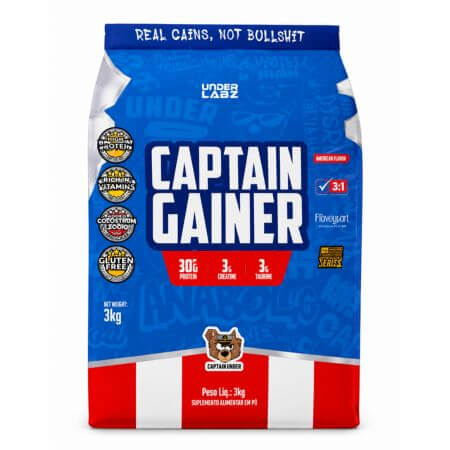 Captain Gainer Vanilla Cake Bear 3Kg Under Labz