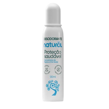 Desodorante Natural com Pepino e Chá Verde 120 ml Orgânico Natural