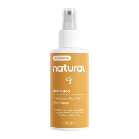 Desodorante Natural com Melaleuca e Aloe Vera 120ml Orgânico Natural