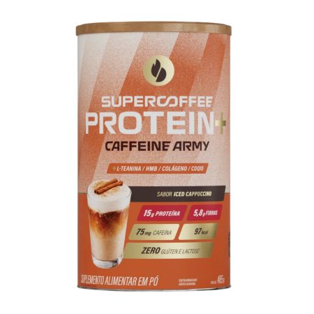 Supercoffee Protein+ Iced Cappuccino 465g Caffeine Army