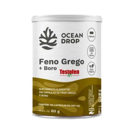 Feno Grego + Boro TESTOFEN 120 Cápsulas Ocean Drop