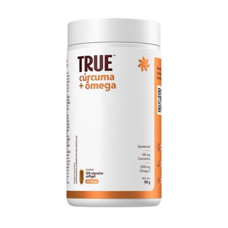 True Cúrcuma + Ômega Lipossomal 120 Cápsulas True Source