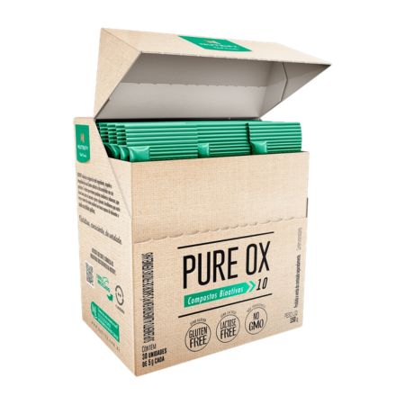 Pure Ox Sabor Frutas Vermelhas Caixa 30 Sachês Nutrify
