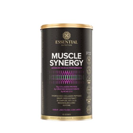 Muscle Synergy Jabuticaba Com Limão Lata 454,5g 15 Doses Essential Nutrition