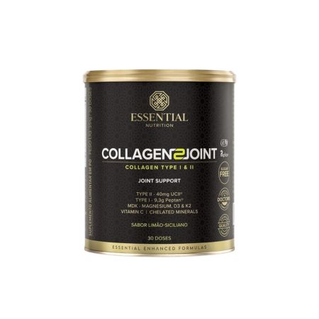 Collagen 2 Joint Limão Siciliano Box 351g 30 Sachês Essential Nutrition