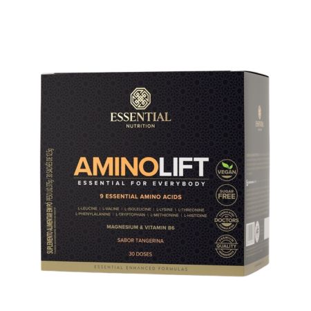 Aminolift Tangerina Box 375g 30 Sachês Essential Nutrition