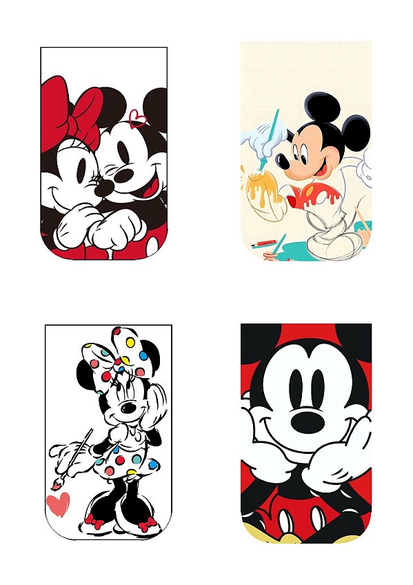 MARCADOR DE PAGINA MAGNÉTICO MICKEY C/4