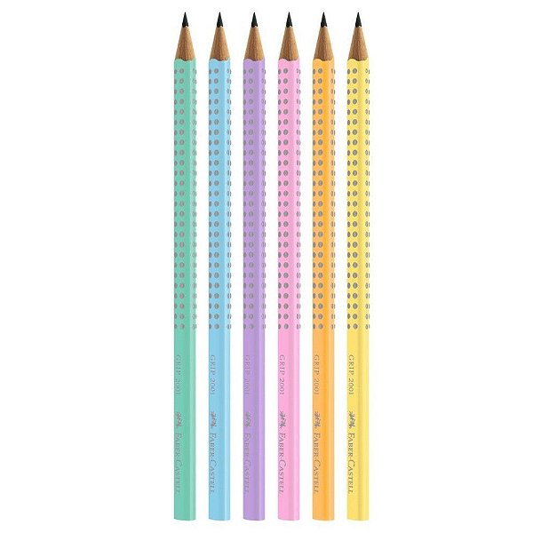 LAPIS HB GRIP 2001 PASTEL FABER CASTELL