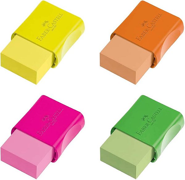 BORRACHA MAX NEON COM CAPA FABER CASTEL