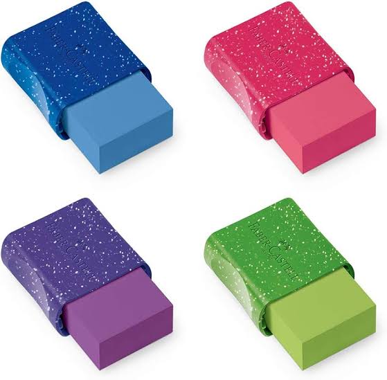 BORRACHA MAX GLITZ COM CAPA FABER CASTEL