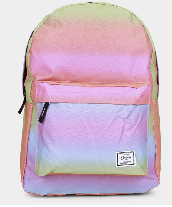 MOCHILA CANVOY LARANJA+ROSA YINS