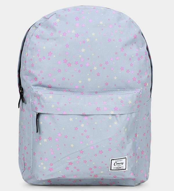 MOCHILA CONVOY ESTRELAS CINZA YINS