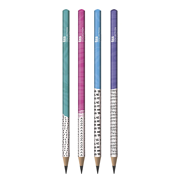 LÁPIS HB DECOR TRIS