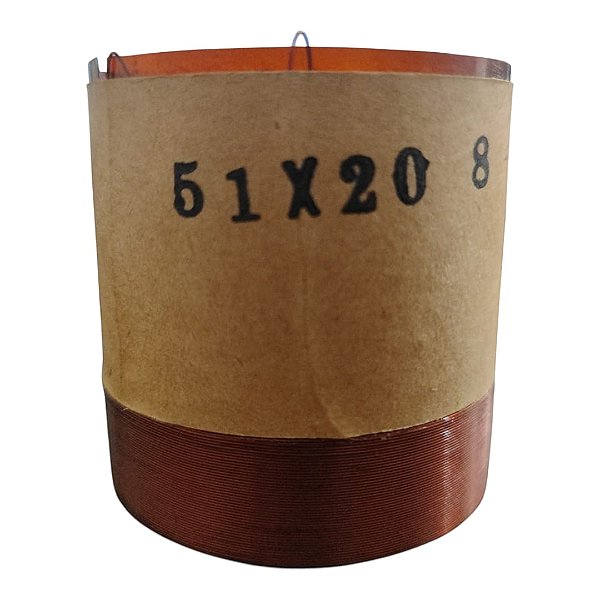 Bobina P/ Alto Falante 51/20 8 Ohms Fio Ccaw