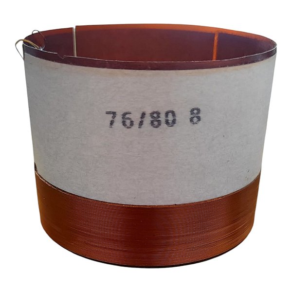 Kit 5 Bobinas 76/80 8 Ohms 60x20 P/ Reparo De Alto Falante