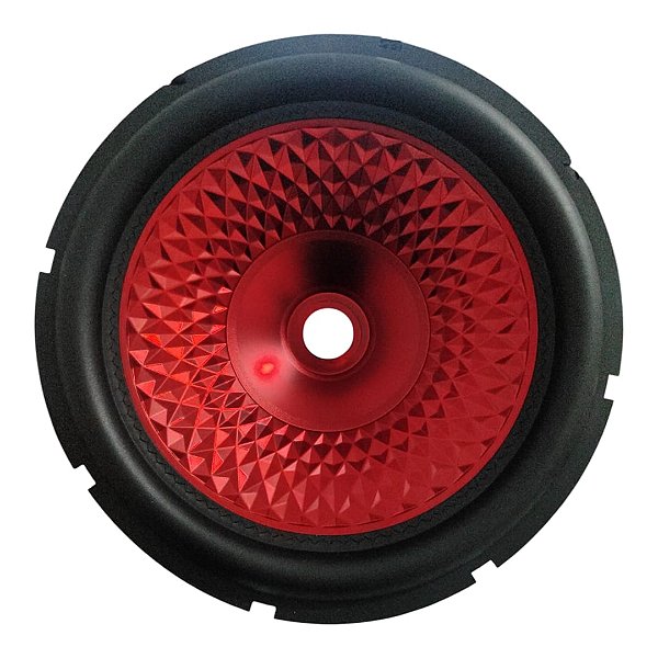 Cone P/ Alto Falante Vermelho 12 Polegadas + Protetor E Cola