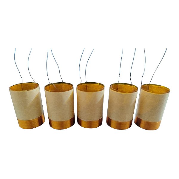 Bobina 19/50 8 Ohms Para Alto Falante 821 Kit com 5 Unidades