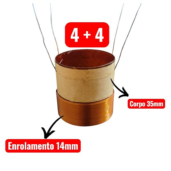 Bobina 31/70 4+4 Para Reparo De Alto Falante
