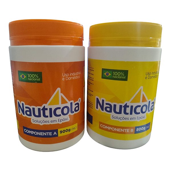 Cola Epóxi Bicomponente Nauticola 1.7kg Madeira E Concreto