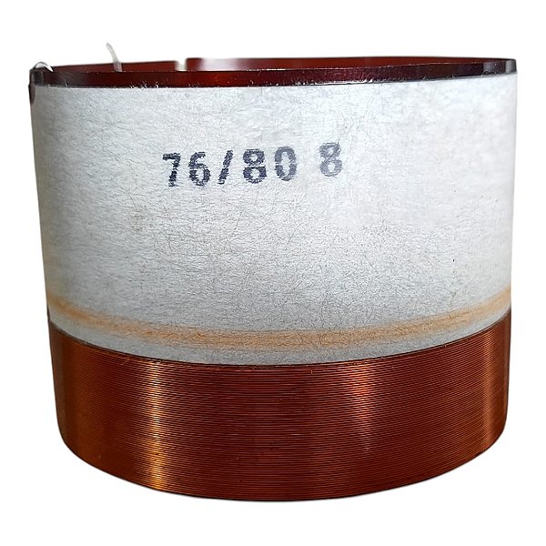 Kit 10 Bobinas 76/80 50x15 Fio CCAW 8 ohms + 4 Bobinas 99/00 100x40 CCAW 4 ohms fio ancorado em cima e embaixo