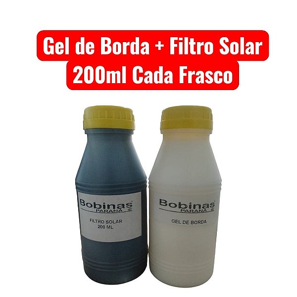 Kit Gel de Borda + Protetor Solar Para Alto Falante 200ml Cada