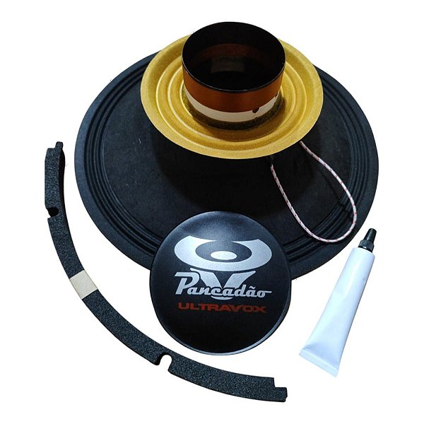 Kit Reparo Woofer 12 Pol Compatível Ultravox Pancadão ULTRA 400