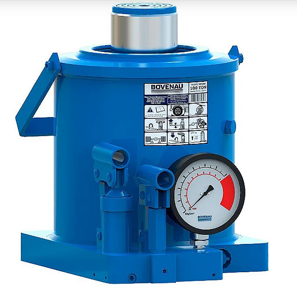 Macaco Hidráulico MT 100 Toneladas de Garrafa - 100100RP - Bovenau